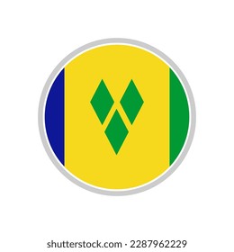 Saint vincent flags icon set, Saint vincent independence day icon set vector sign symbol