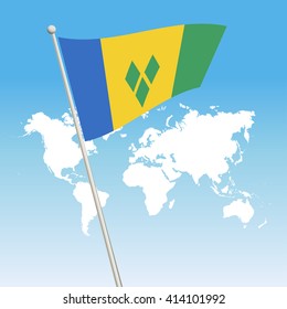 Saint Vincent and Grenadines Flag
