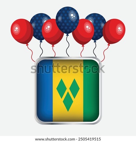 Saint Vincent and the Grenadines Flag Independence Day Celebration