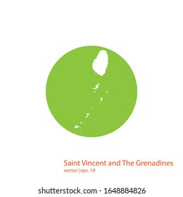 Saint Vincent and Grenadines Maps Logo Design Vector Template
