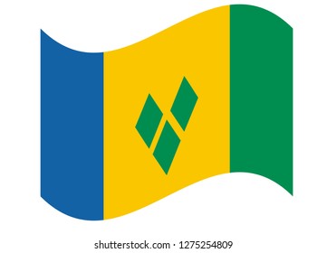 saint vincent grenadins  flag vector