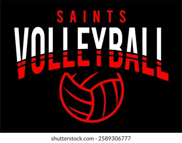 Saints Volley Ball Logo Volley Ball Design