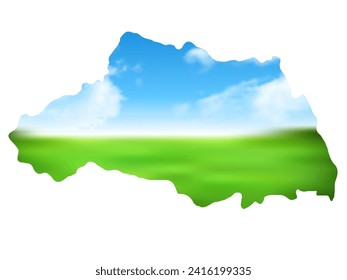 Saitama Meadow Landscape Sky Map