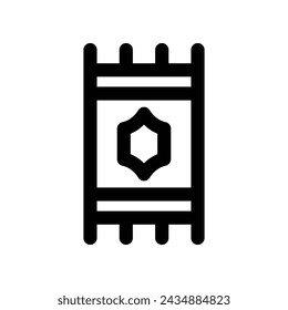 sajadah icon. vector line icon for your website, mobile, presentation, and logo design.