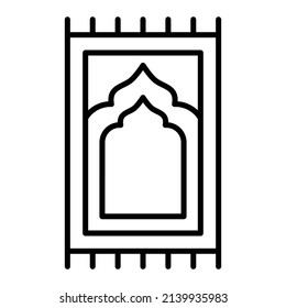 Sajadah vector icon. Can be used for printing, mobile and web applications.