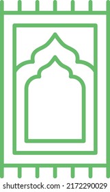 Sajadah vector icon. Can be used for printing, mobile and web applications.