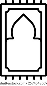Sajadah vector icon. Can be used for printing, mobile and web applications.