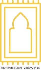 Sajadah vector icon. Can be used for printing, mobile and web applications.