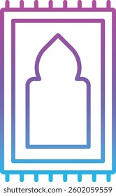 Sajadah vector icon. Can be used for printing, mobile and web applications.