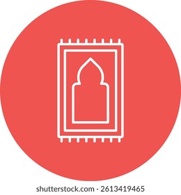 Sajadah vector icon. Can be used for printing, mobile and web applications.
