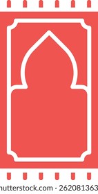 Icono de Vector Sajadah. Se puede utilizar para aplicaciones de impresión, móviles y de Web.