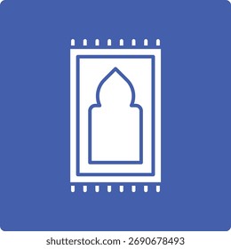Icono de Vector Sajadah. Se puede utilizar para aplicaciones de impresión, móviles y de Web.