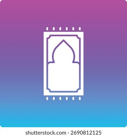 Sajadah vector icon. Can be used for printing, mobile and web applications.