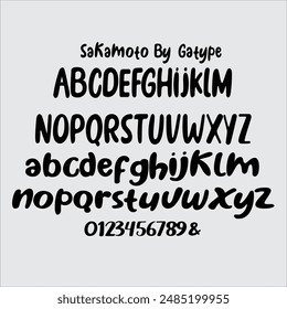 Sakamoto font with simple models of natural and comic, you can take advantage of the opportunity at any time one wonderful way to highlight the celebration of the feast of your best.