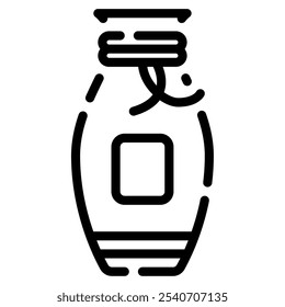 Ícone de barril de saquê para web, app, infográfico, etc