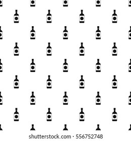 Sake bottle pattern. Simple illustration of sake bottle vector pattern for web