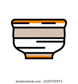 sake cup japanese food color icon vector. sake cup japanese food sign. isolated symbol illustration
