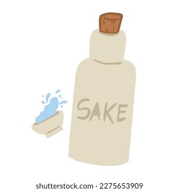 Sake drink ,good for graphic design resource.