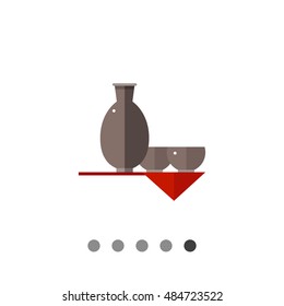 Sake flat icon
