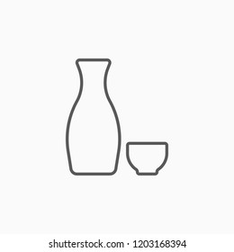 Sake Icon, Sake Vector