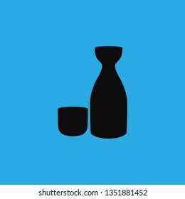 sake icon vector