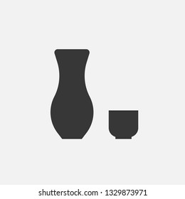 sake vector icon