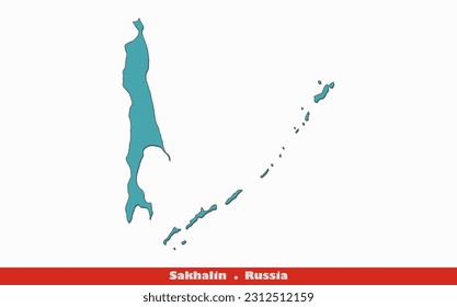 Sakhalin Flag - Oblasts of Russia