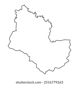 Mapa da província de Sakon Nakhon, divisão administrativa da Tailândia. Ilustração vetorial.