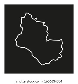 Sakon Nakhon region map in country of Thailand