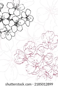 Ilustraciones pintadas a mano para la decoración de paredes, postal, banner de medios sociales, fondo de diseño de portada de folletos. Pintura Resumen Moderna. Patrón de vector