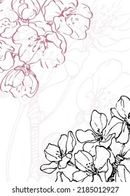 Ilustraciones pintadas a mano para la decoración de paredes, postal, banner de medios sociales, fondo de diseño de portada de folletos. Pintura Resumen Moderna. Patrón de vector