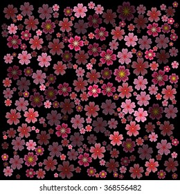 sakura background with 3d effect. Sakura background Vector Art, Stock Vector
