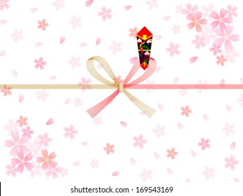 Sakura background Noshi