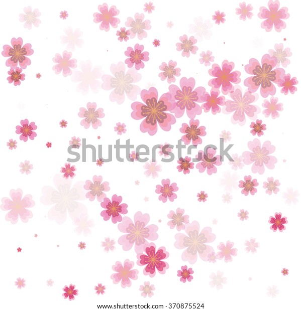 Sakura Background Vector Stock Vector (Royalty Free) 370875524 ...