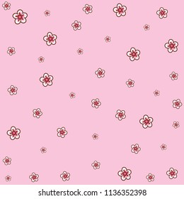 Sakura Background Vector Pattern