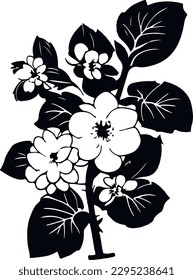 Sakura Black and White tattoo