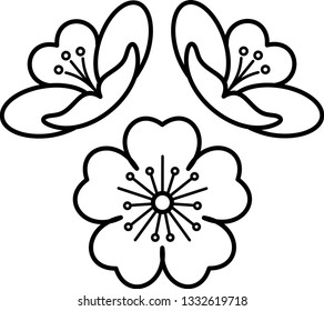 Sakura blooms icon