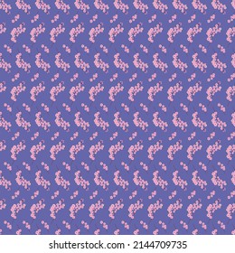 Sakura blossom seamless pattern. Vector endless floral background with Sakura flowers branches. Spring trendy design.