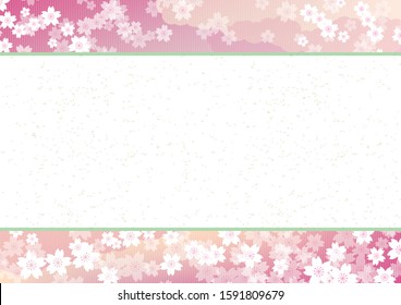 Sakura blossoms background. Vector illustration.