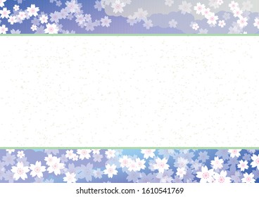 Sakura blossoms background. Vector illustration.