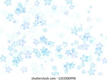 Sakura cherry blossom flower petals background