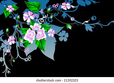 Sakura cherry blossom [night version]