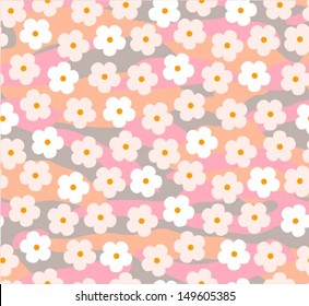 Sakura /cherry blossom seamless pattern, Japanese / asian background, vector