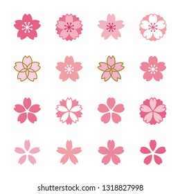 Sakura Cherry blossoms icon set