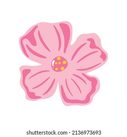 sakura cherry flower icon flat