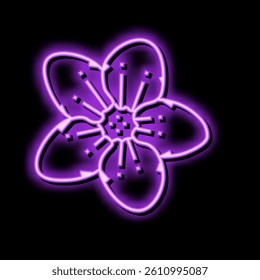 sakura cherry flower spring neon light sign vector. sakura cherry flower spring illustration