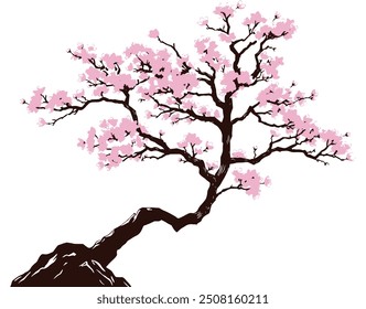 Sakura falling Blossom Whimsy Vector