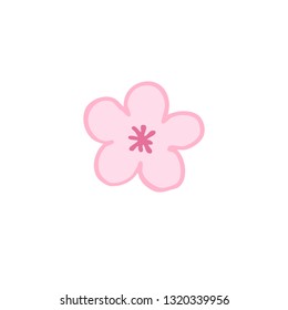 sakura flower doodle icon