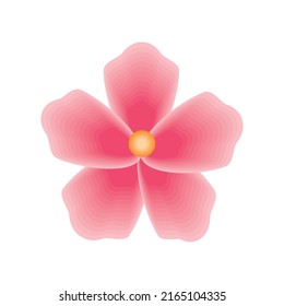 sakura flower icon isolated flat