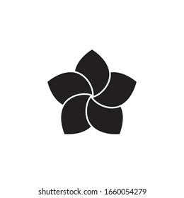 sakura flower icon logo vector template